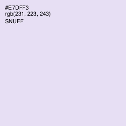 #E7DFF3 - Snuff Color Image