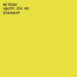 #E7E042 - Starship Color Image