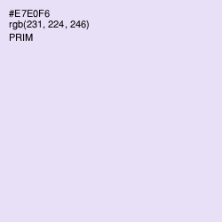 #E7E0F6 - Prim Color Image