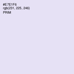 #E7E1F6 - Prim Color Image