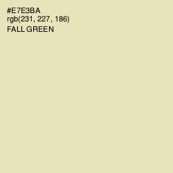 #E7E3BA - Fall Green Color Image