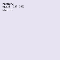 #E7E3F2 - Mystic Color Image