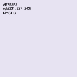 #E7E3F3 - Mystic Color Image