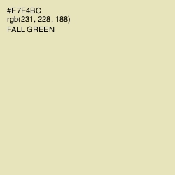 #E7E4BC - Fall Green Color Image