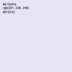 #E7E4F6 - Mystic Color Image