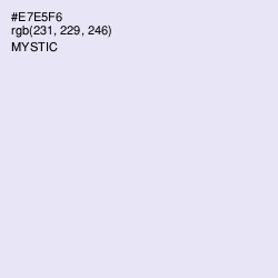 #E7E5F6 - Mystic Color Image
