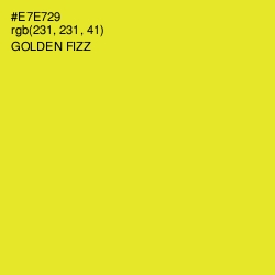 #E7E729 - Golden Fizz Color Image