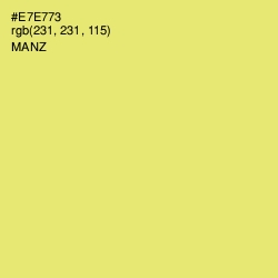 #E7E773 - Manz Color Image