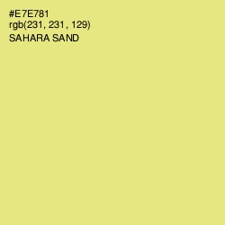 #E7E781 - Sahara Sand Color Image