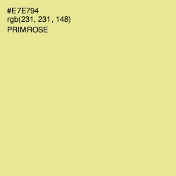 #E7E794 - Primrose Color Image