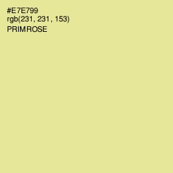 #E7E799 - Primrose Color Image