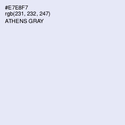 #E7E8F7 - Athens Gray Color Image