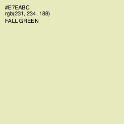 #E7EABC - Fall Green Color Image