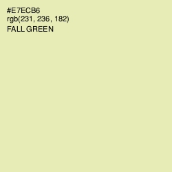 #E7ECB6 - Fall Green Color Image