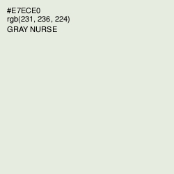 #E7ECE0 - Gray Nurse Color Image