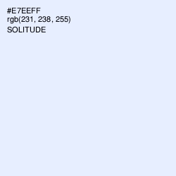 #E7EEFF - Solitude Color Image