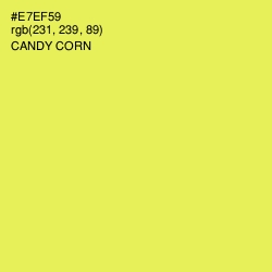 #E7EF59 - Candy Corn Color Image