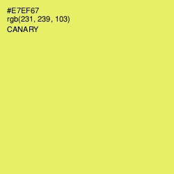 #E7EF67 - Canary Color Image