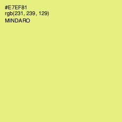 #E7EF81 - Mindaro Color Image