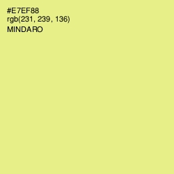 #E7EF88 - Mindaro Color Image