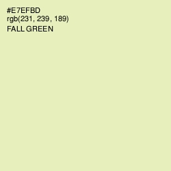#E7EFBD - Fall Green Color Image