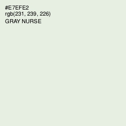 #E7EFE2 - Gray Nurse Color Image