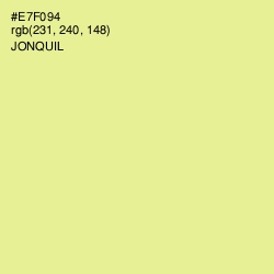 #E7F094 - Jonquil Color Image