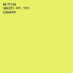 #E7F165 - Canary Color Image
