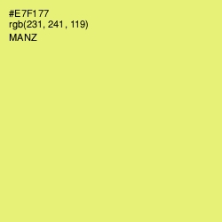 #E7F177 - Manz Color Image