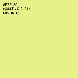 #E7F189 - Mindaro Color Image