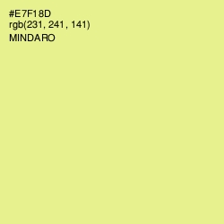 #E7F18D - Mindaro Color Image