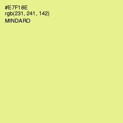 #E7F18E - Mindaro Color Image