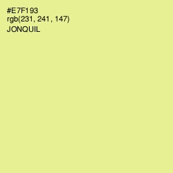 #E7F193 - Jonquil Color Image