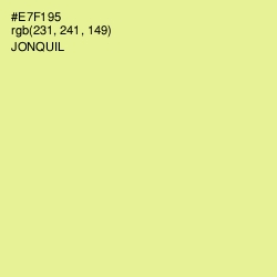 #E7F195 - Jonquil Color Image