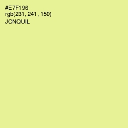 #E7F196 - Jonquil Color Image