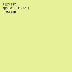 #E7F197 - Jonquil Color Image