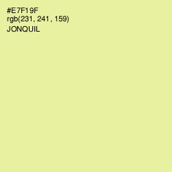 #E7F19F - Jonquil Color Image