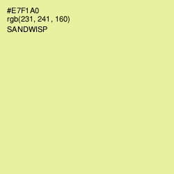 #E7F1A0 - Sandwisp Color Image