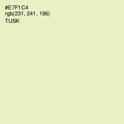 #E7F1C4 - Tusk Color Image