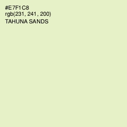 #E7F1C8 - Tahuna Sands Color Image