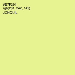 #E7F291 - Jonquil Color Image