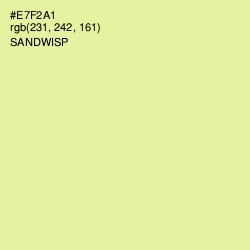 #E7F2A1 - Sandwisp Color Image