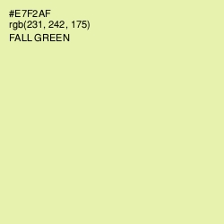 #E7F2AF - Fall Green Color Image