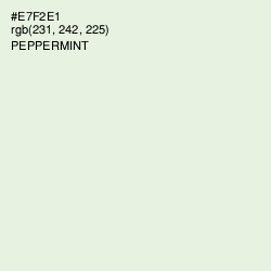 #E7F2E1 - Peppermint Color Image