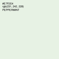 #E7F2E4 - Peppermint Color Image