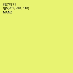 #E7F371 - Manz Color Image