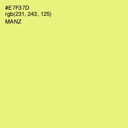 #E7F37D - Manz Color Image