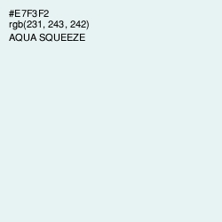 #E7F3F2 - Aqua Squeeze Color Image