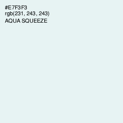 #E7F3F3 - Aqua Squeeze Color Image