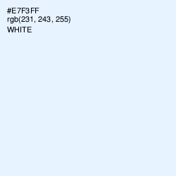 #E7F3FF - Solitude Color Image